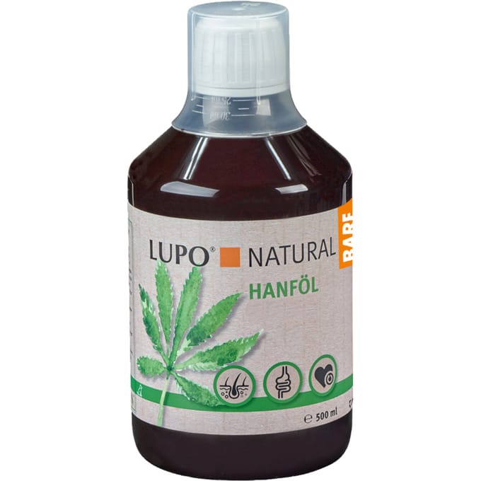 500ml LUPO NATURAL Hanföl Ergänzungsfutter für Hunde