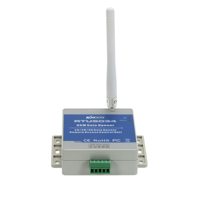 KKmoon GSM Deuropener Afstandsbediening Gratis Oproep SMS Commando 850/900/1800/1900MHz gray