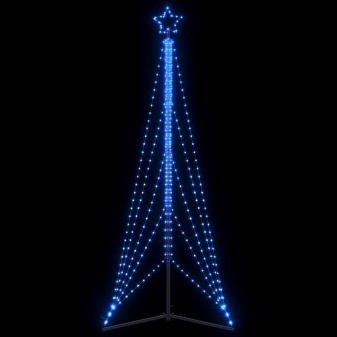vidaXL LED-kerstboom 525 LEDs 302 cm blauw