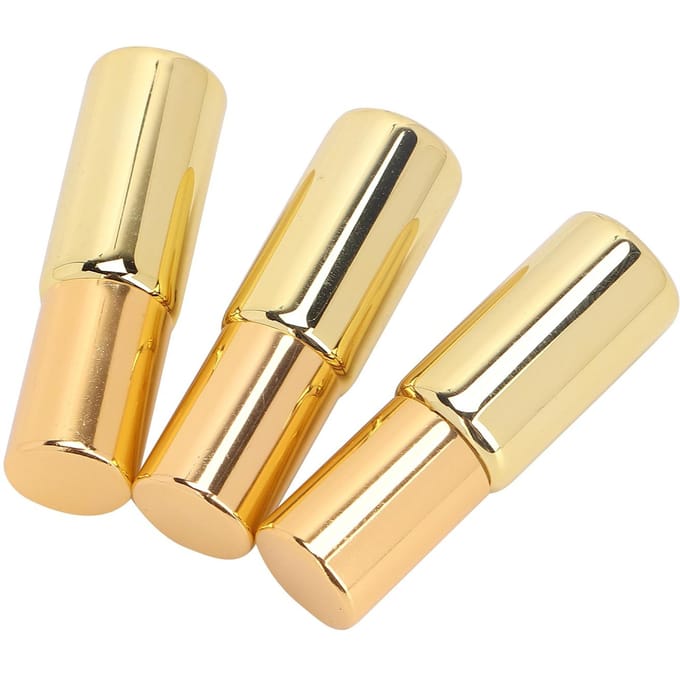 3pcs Flacon Roll-on Professionnel en Verre pour Parfum Portable Huile Essentielle Roll-on Ensemble de Flacons 5ml Or or