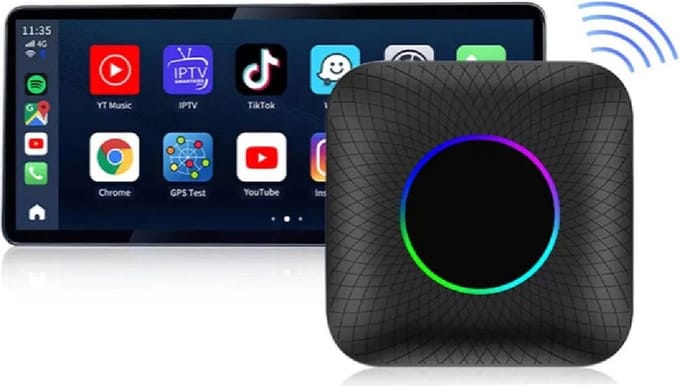 Top Kwaliteit Carlinkit - Carplay Dongle - Wireless Apple CarPlay & AndroidAuto Adapter - Zwart