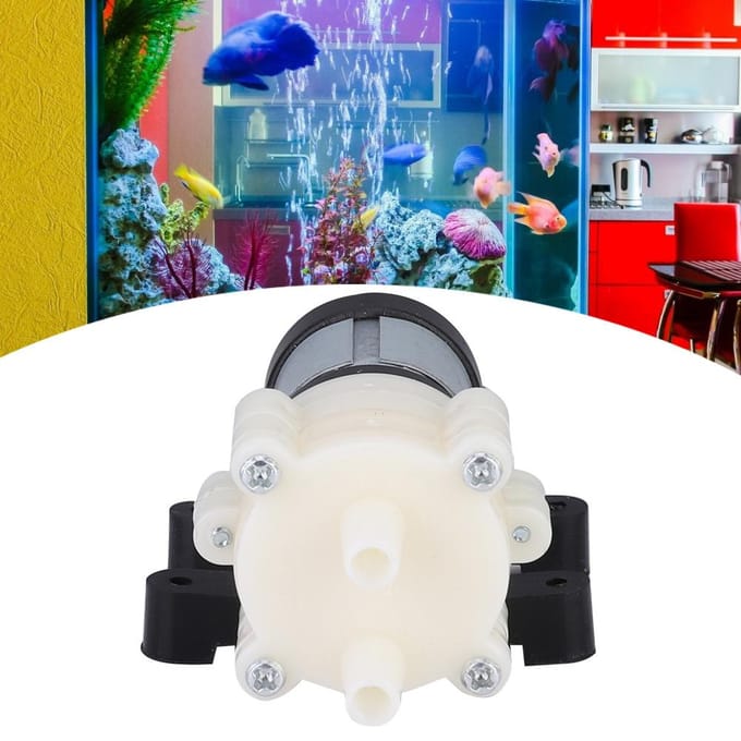 Mini Waterpomp voor Aquarium Vissentanks DC 12V 1.5-2L/Min Membraanpomp Accessoires