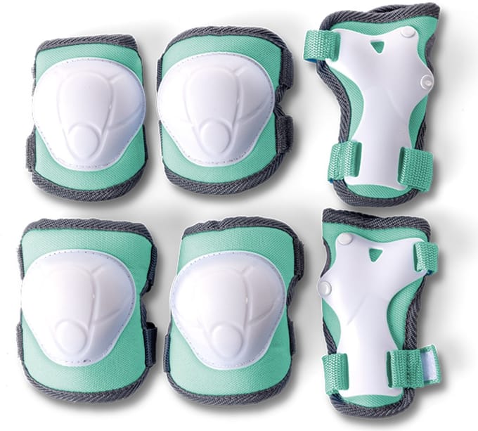 Yvolution valbescherming groen medium - beschermset voor kinderen.