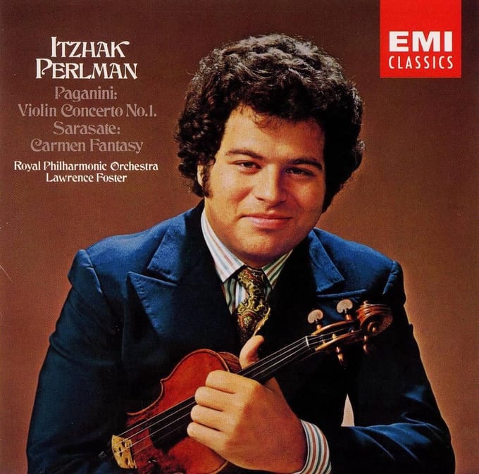 Paganini: Violin Concerto no 1;  Sarasate / Perlman, Foster