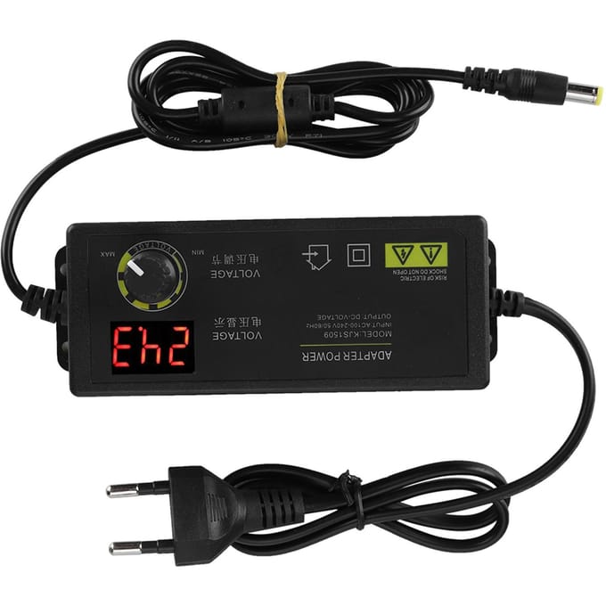 336V breedband instelbare stroomadapter anti-interferentie 60W 1,5A AC/DC-adapter wit