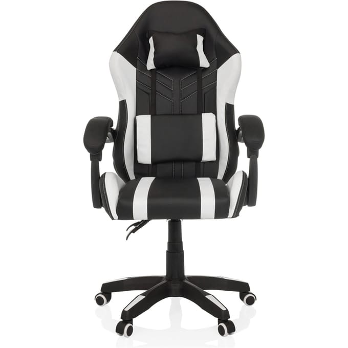 Gamingstoel / bureaustoel GAMEBREAKER W02 kunstleer zwart/wit mybuero
