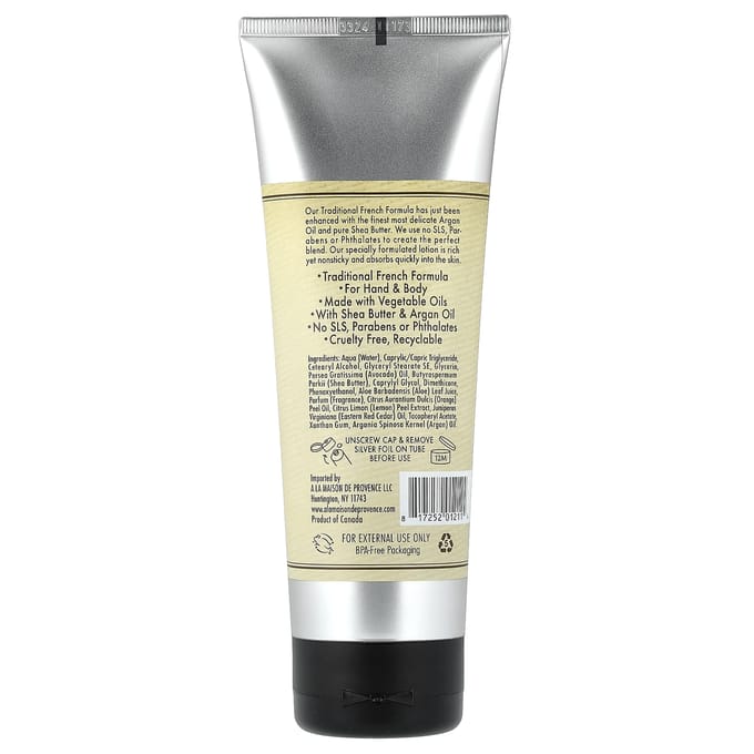 A La Maison de Provence, Hand- en Lichaamslotion, Kamperfoelie, 240ml (8 fl oz) beige