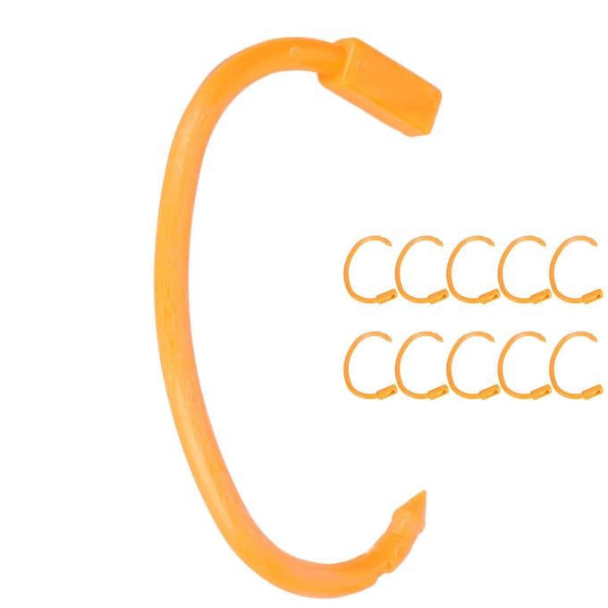 10 STUKS Verstelbare Niet-Giftige Plastic Koe Neusring Flexibele Clip Set Pluimvee Accessoire(Koe Neusring )
