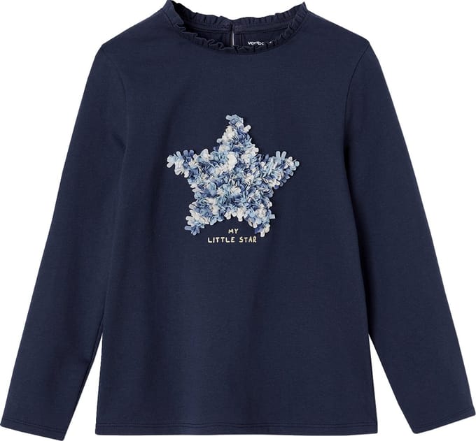 Vertbaudet T-shirt met versiering en motief froufrou