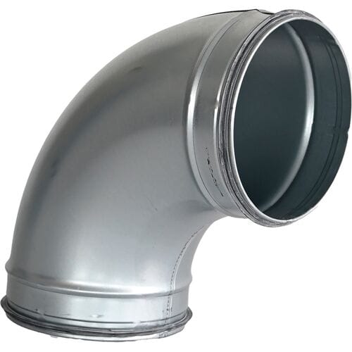 R-Vent Spiraliet bocht 90º verzinkt 100mm