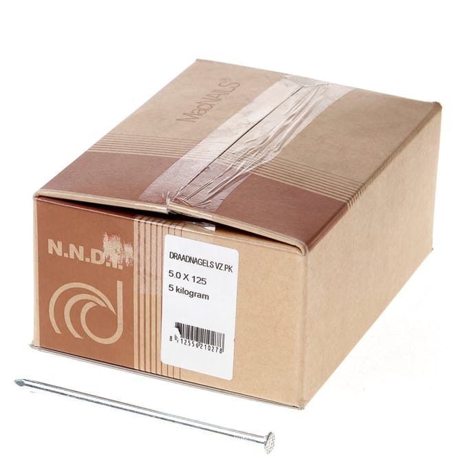 Van der Loo Draadnagel platkop gegalvaniseerd 5 x 125mm 5kg