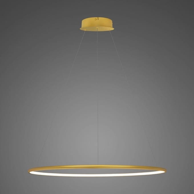 LED speaker Plafondlamp Cirkels Goud 80cm 4000K