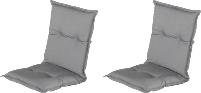 Hartman - Tuinkussen - Lage Rug - Grey - 100x50cm - Standenstoel - 2st