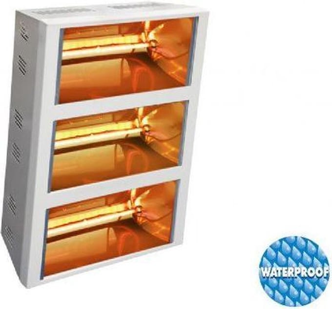 Garage / loods / bedrijfshal / schuur verwarming 6000 Watt Helios TITAN EHTV3