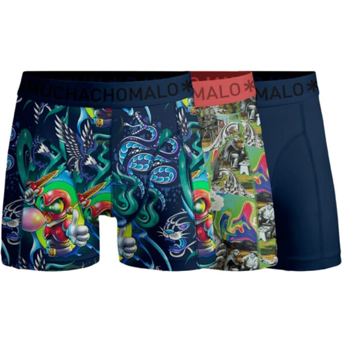 Muchachomalo Jongens 3-pack boxershorts new school