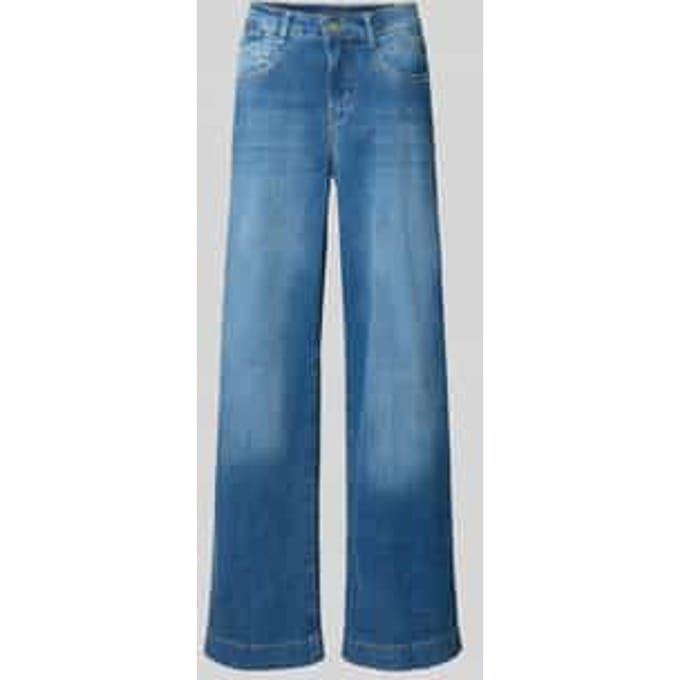 Wide leg jeans met 5-pocketmodel