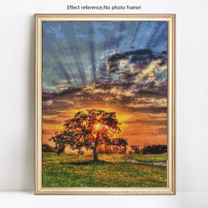 Peintures Diamant Rondes Complètes Paysage Broderie Diamant 5d Mosaïque Diamant Image 20X30 gray