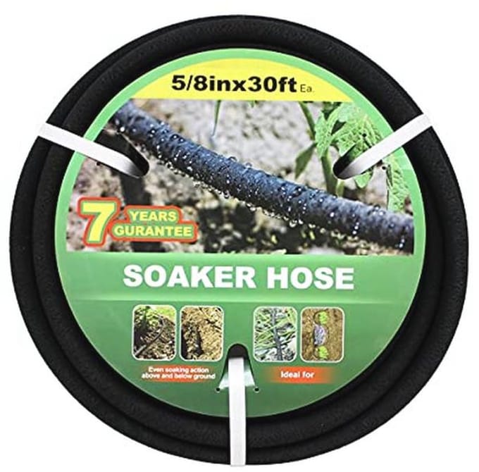 Soaker Hose 50ft - Waterbesparende Tuinslang voor Efficiënte Bewatering van Bloembedden