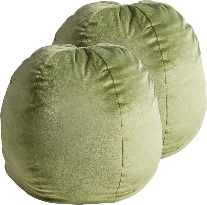 SALVIA - Sierkussen set van 2 - Olijfgroen - 33 x 33 cm - Fluweel
