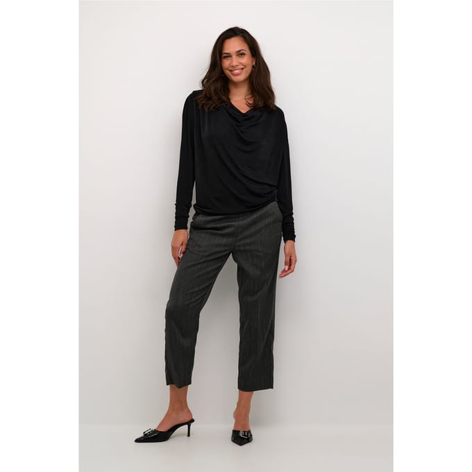 Kaffe KAgina Jersey Dames Blouse -Black Deep