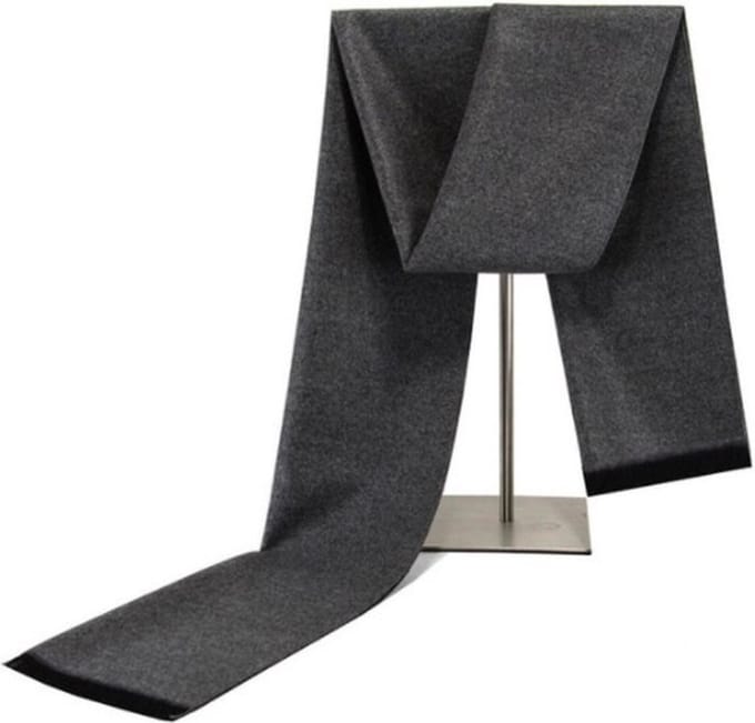 Heren sjaal donkergrijs/antraciet Shawl voor mannen BY-ST6