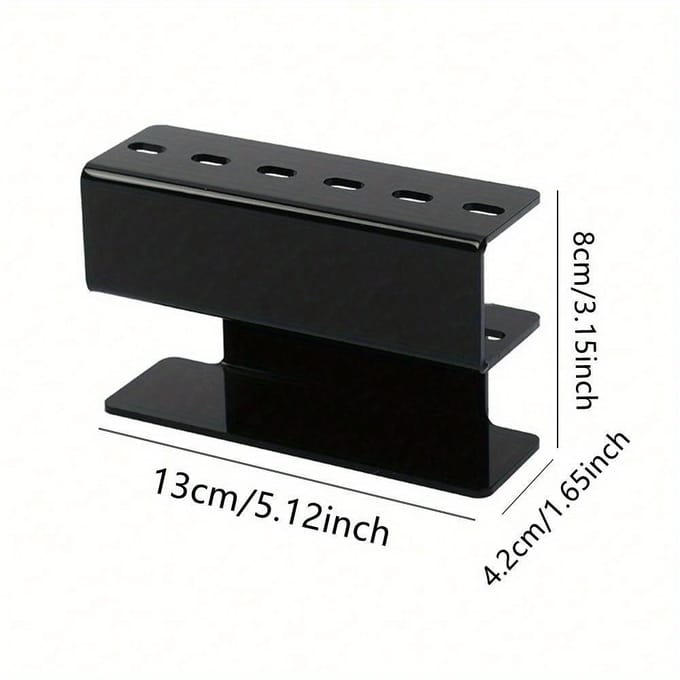 6-Gats Pincet Opbergrek Professionele Wimperverlenging Displaystand Ruimtebesparende Pincet Organizer Make-up Tools roze