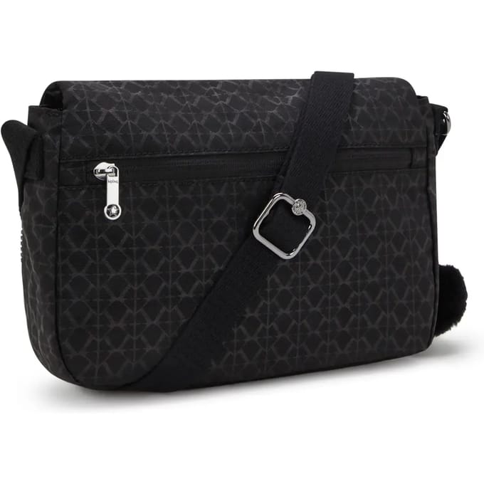 kipling schoudertas Basic Plus Eyes Wide Open Earthbeat Signature Emb zwart
