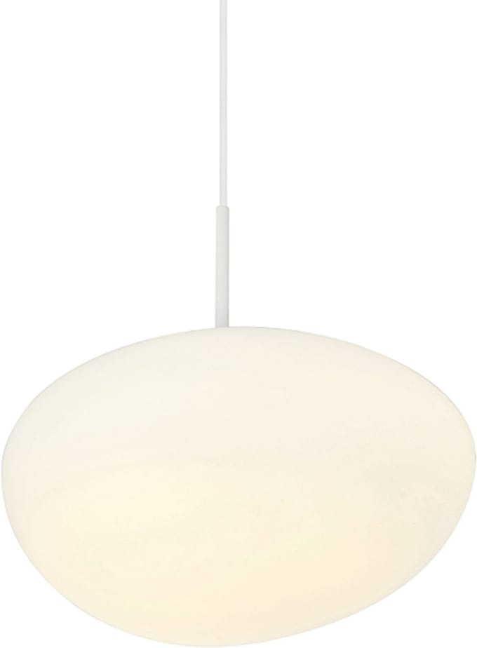 Kosilum - Veglia - Hanglamp - Wit - Metaal en glas