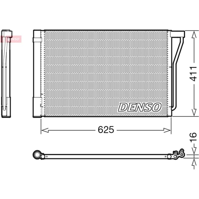 Condensator, airconditioning DENSO DCN05022