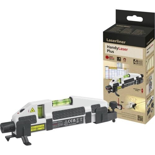 Laserliner HandyLaser Plus waterpas incl. 90deg winkeloptiek magnetisch