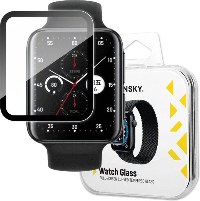 Wozinsky Watch - Beschermglas - Hybride - Oppo Watch 2 - 42mm - Zwart