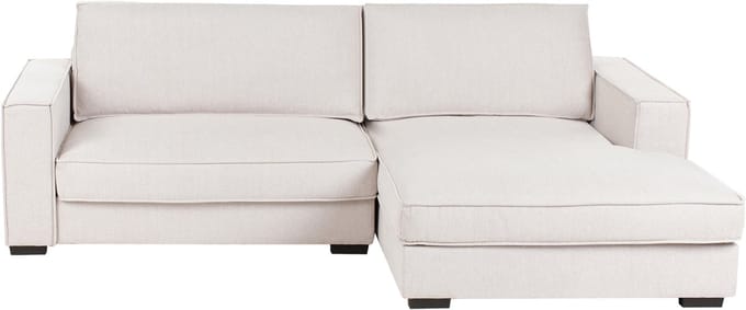 RENDERS - Hoekbank - Lichtbeige - Linkszijdig - Polyester