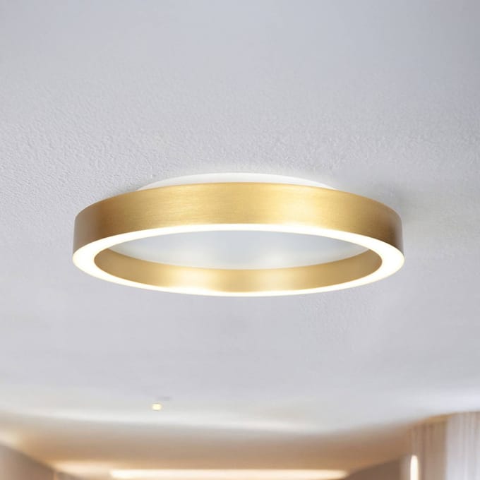Plafonnière Goudkleurig Ringlux 4135GO Ø40CM LED 3600 Lumen Modern Steinhauer