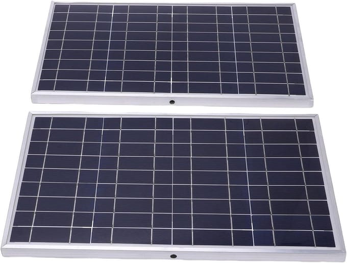 Zonnepaneel Kit - Zonnelader Controller - Off-grid Energie - Hoog Rendement - 200W - Aluminium