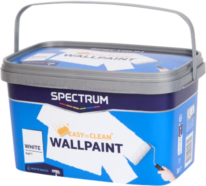Spectrum muurverf mat wit 3 liter