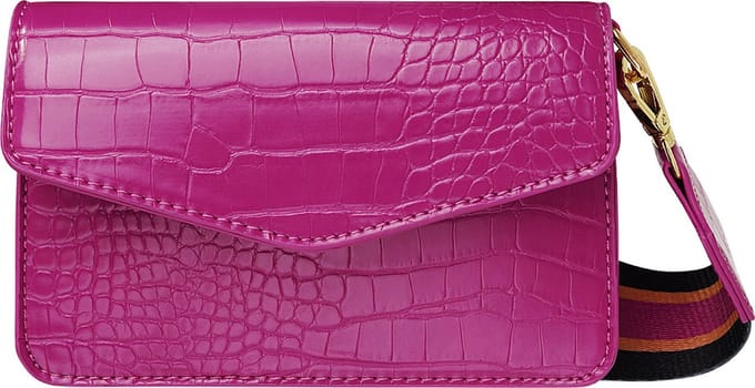Schoudertas Croco | Fuchsia - LotusPiercingsNL
