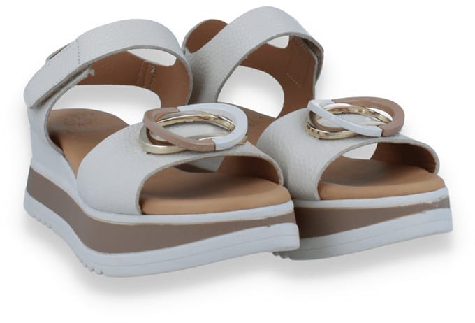 Oh! My Sandals Dames Sandaal | Off White | Maat: 37