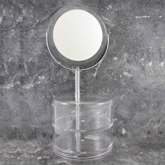 Spiegel make-up spiegel acryl bakjes - 3x vergroting