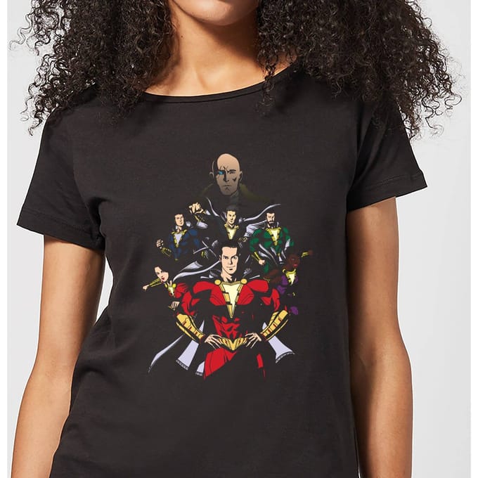 Shazam! Team Up dames t-shirt - Zwart - M