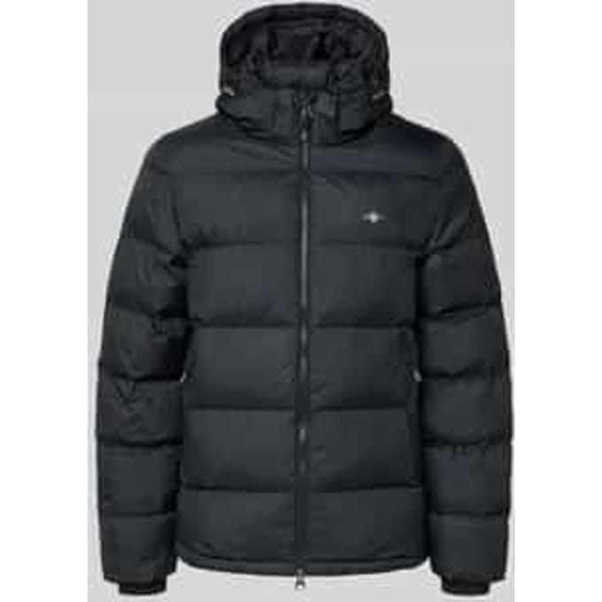 Regular fit gewatteerd jack met logostitching, model 'Cloud'