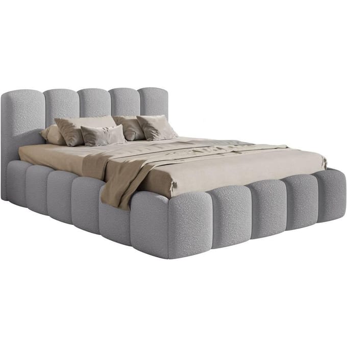 Bedframe Chloe II bouclé met opbergruimte 140 x 200 cm | NADUVI Collection