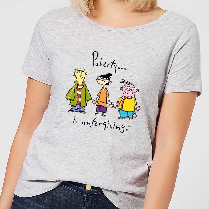 Ed, Edd n Eddy Puberty Is Unforgiving Women's T-Shirt - Grey - M
