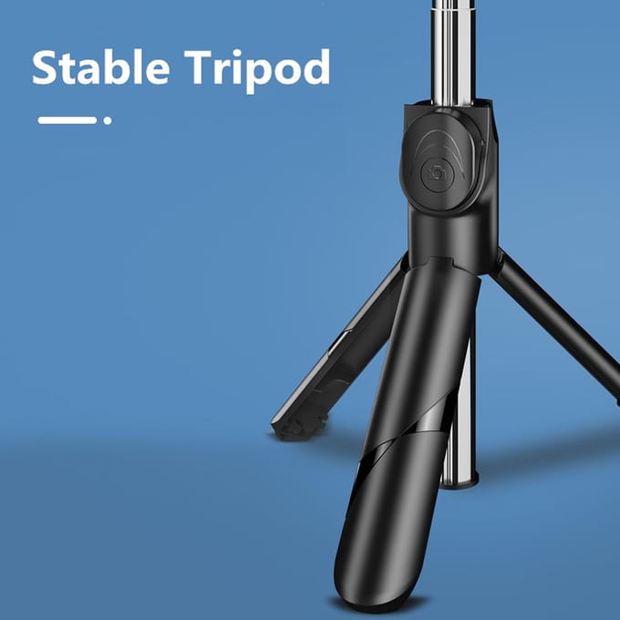 2021 Mode BT Draadloos Selfie Statief Uitschuifbare Selfie Stick Aluminium 360 ° Rotatie Telefoon