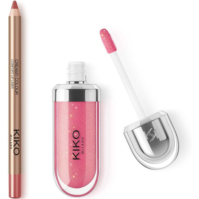 KIKO Milano 3D Hydra Lip Combo (Various Shades) - Watermelon Sugar