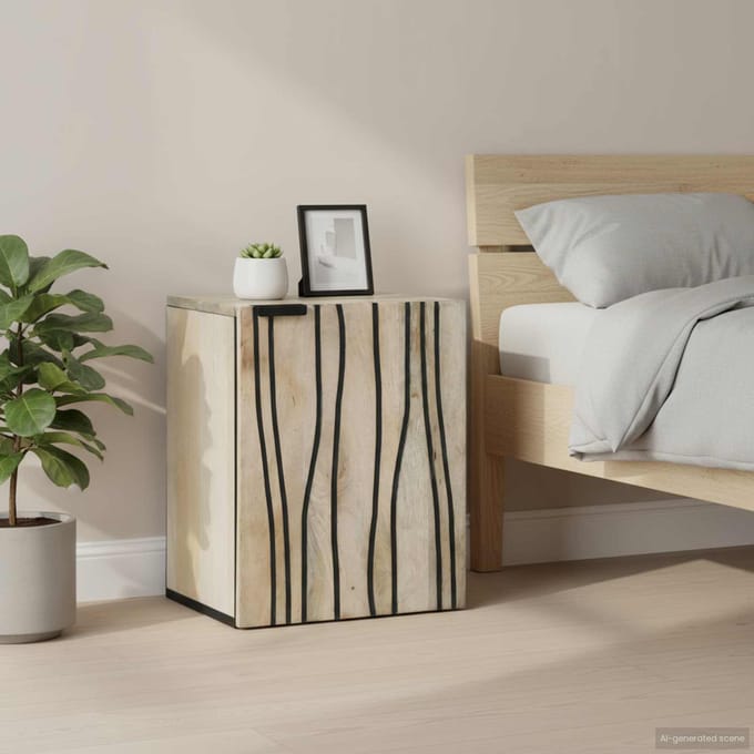 vidaXL - Wastafel - kabinet - voor - de - badkamer - Wit - 38 - x - 33 - x - 48 - cm