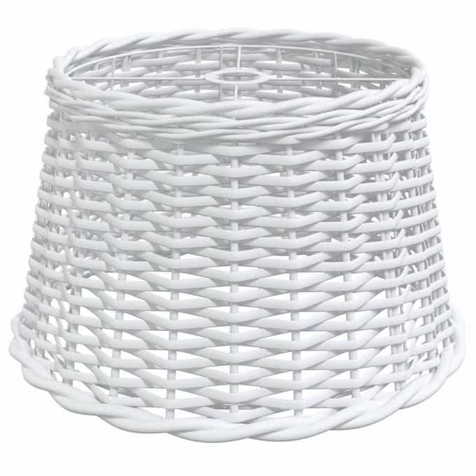 vidaXL - Plafondlampenkap - Ø45x28 - cm - wicker - wit
