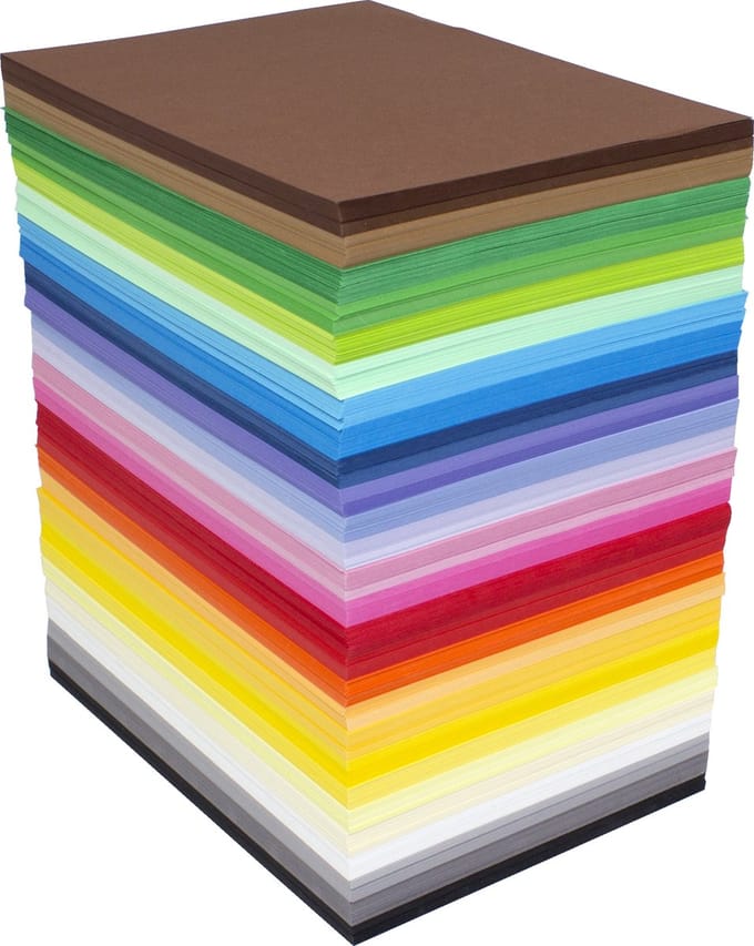 Mixpakket - 180 GM - 10 kleuren x 25 vel - A6 formaat - 250 vel