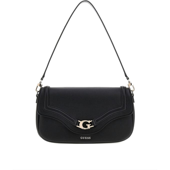 GUESS schoudertas Dea Flap Shoulder Bag Black zwart