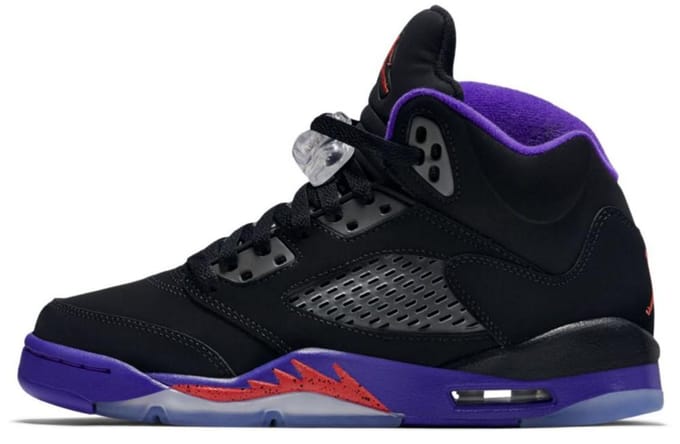 Jordan 5 Retro Fierce Purple GS 440892-017 39 black