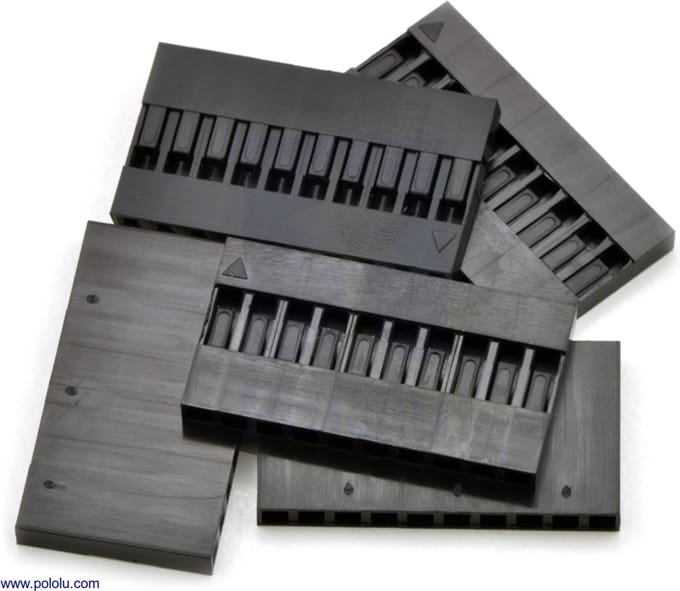 1x9-Pin 5-Pack 0.1" (2.54mm) Krimpconnectorbehuizing: Pololu-1909